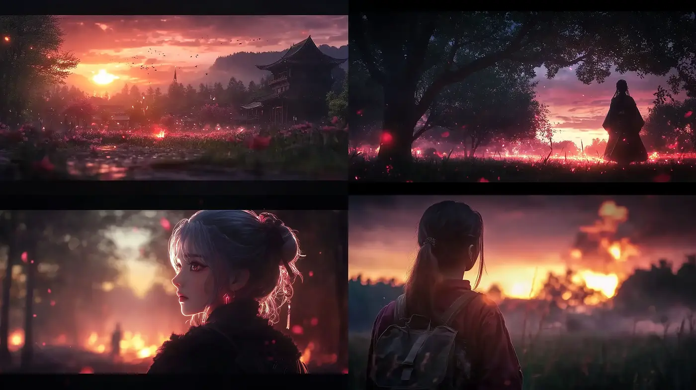 Twilight Elegance with Cinematic and Dreamlike Undertones - Midjourney sref style