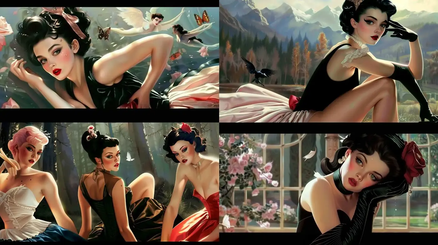 Ethereal Twentieth Century Glamour with a Modern Twist - Midjourney sref style