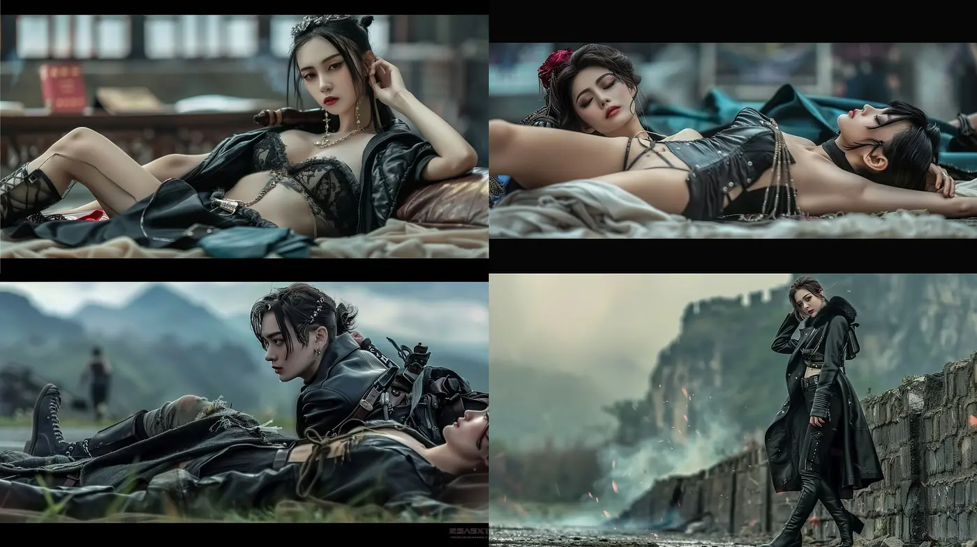 Ethereal Cinematic Dreamscape with a Hint of Steampunk and Gothic Influence - Midjourney sref style