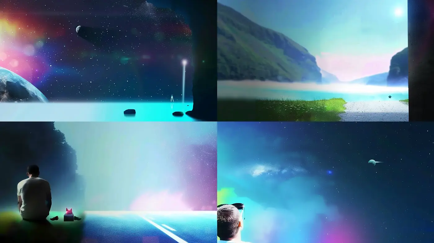 Ethereal Dreamscapes with a Cosmic Touch - Midjourney sref style