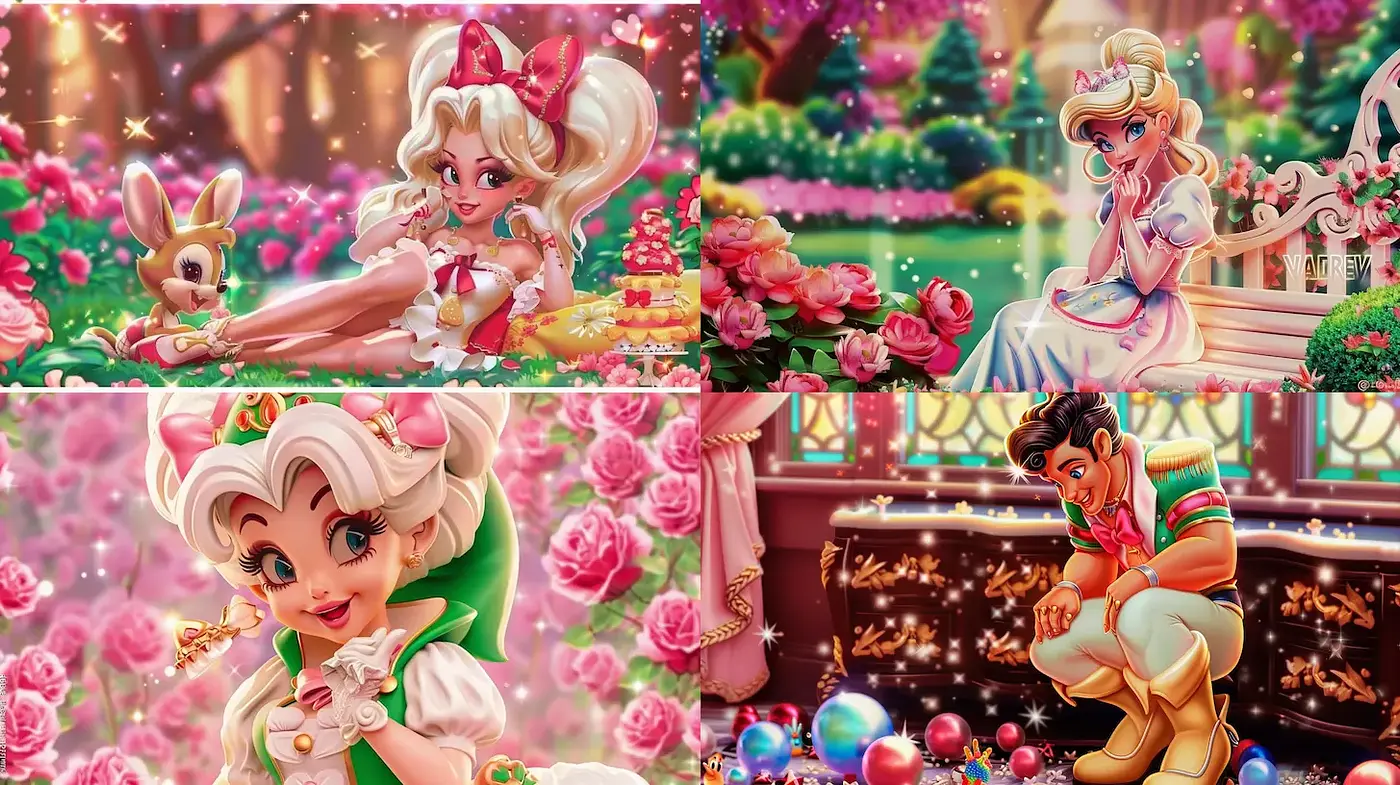 Whimsical and Vibrant Illustrative Fantasy with a Touch of Nostalgia - Midjourney sref style
