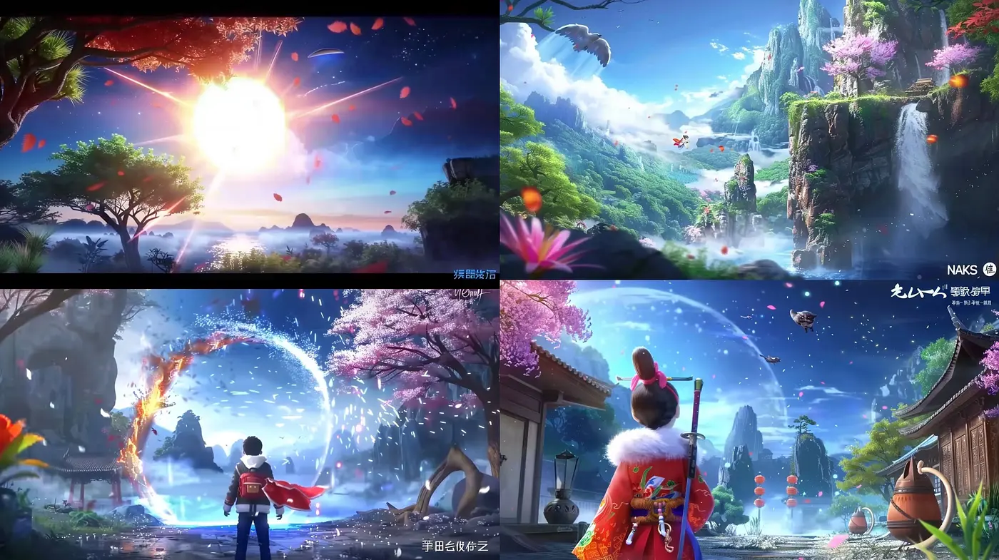 Ethereal Dreamscapes: A Fusion of Magical Realism and Eastern Aesthetics - Midjourney sref style