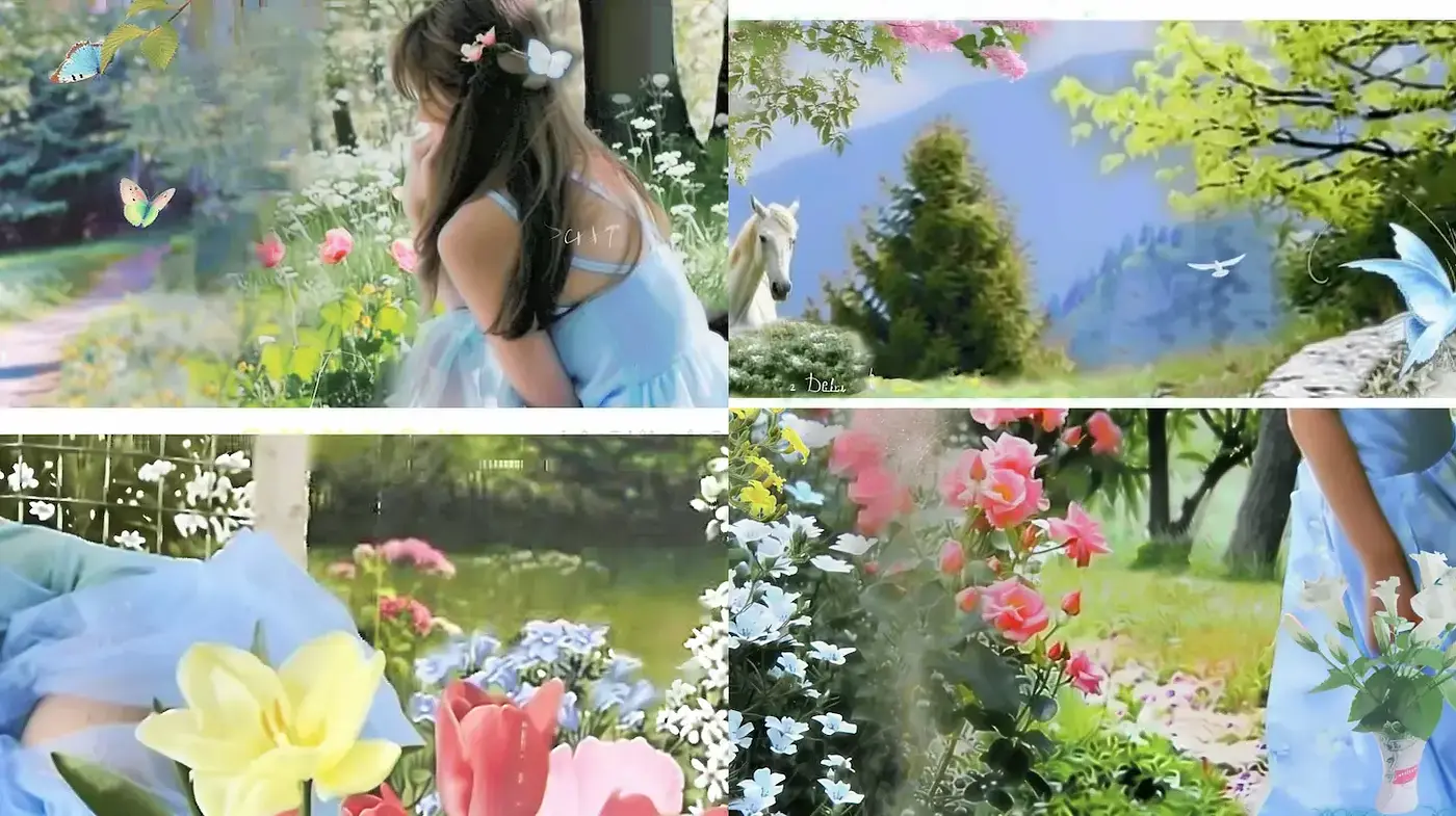 Whimsical Floral Dreamscapes with Ethereal Quality - Midjourney sref style