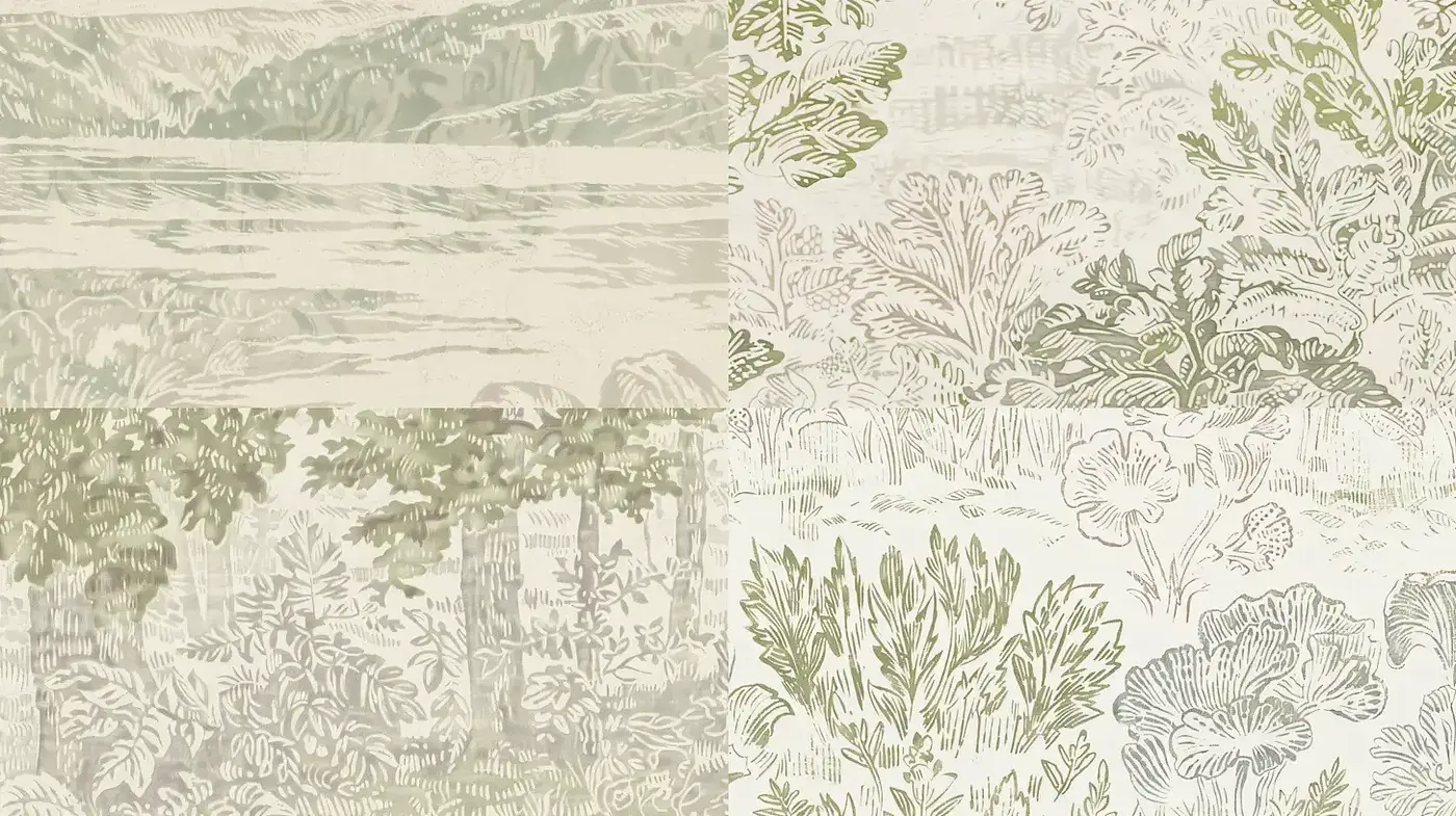 Subtle Textural Harmony with Nature-inspired Elements - Midjourney sref style