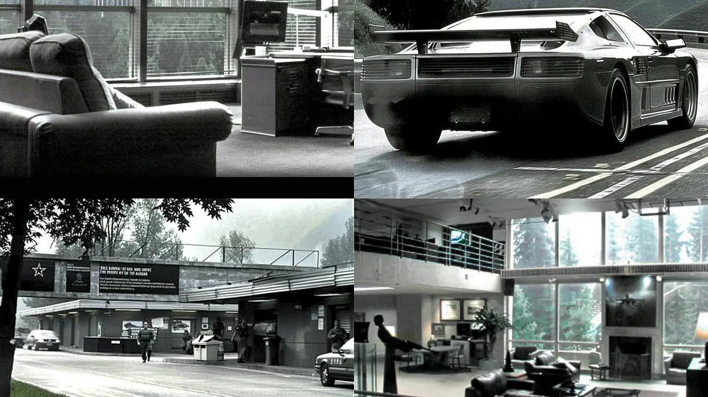 Retrofuturistic Synthesis: A Melding of Past and Future Aesthetics - Midjourney sref style