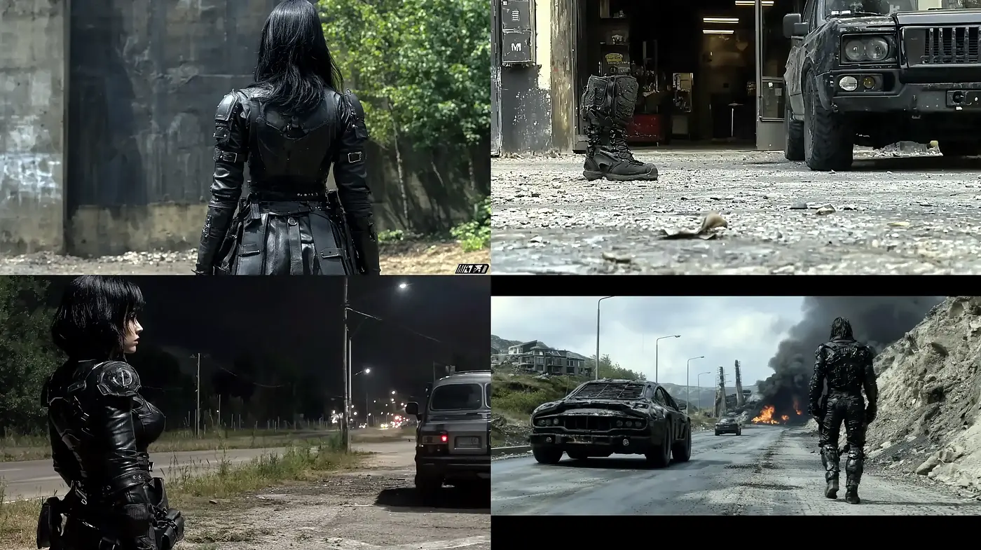 Post-Apocalyptic Cinematic Essence with a Gritty Realism - Midjourney sref style