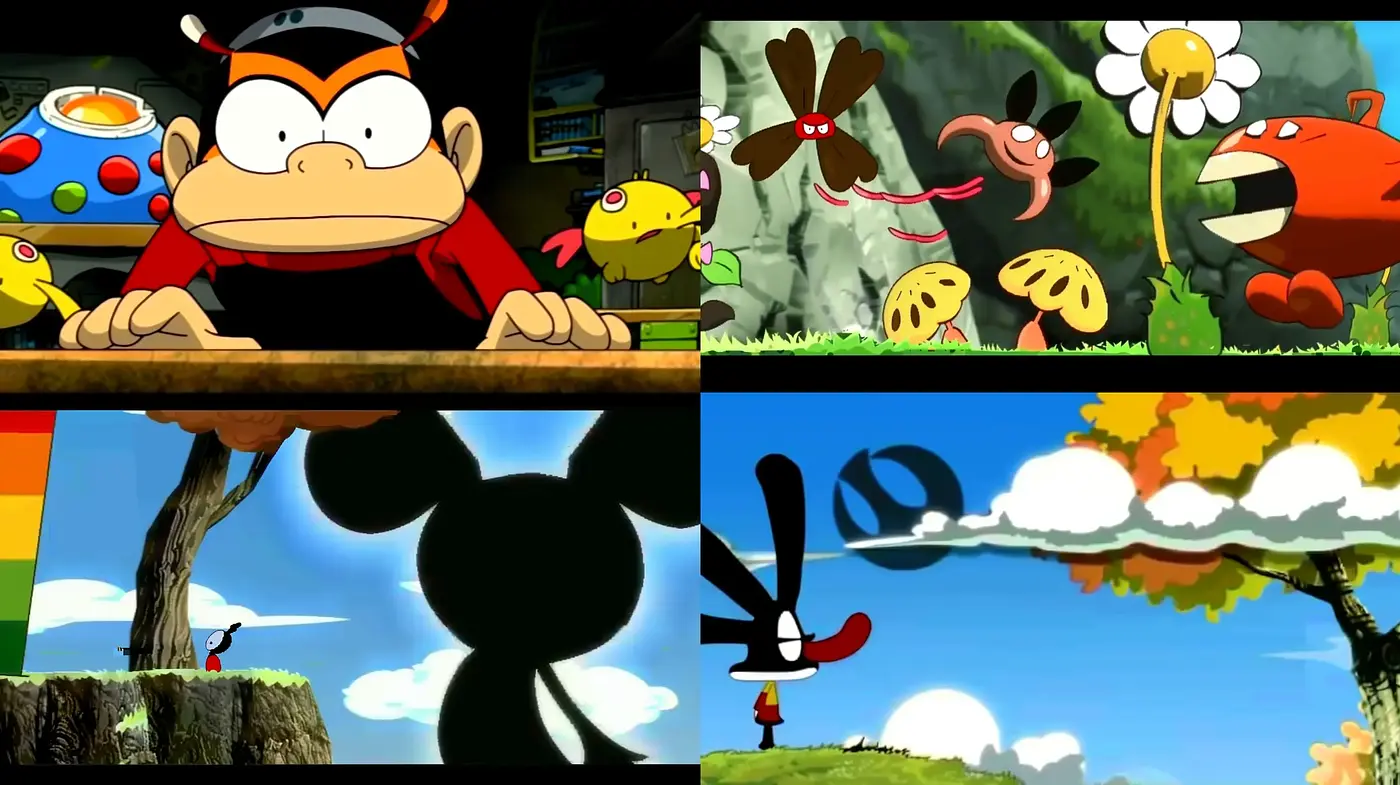 Lively Cartoon Extravaganza with a Nostalgic Touch - Midjourney sref style