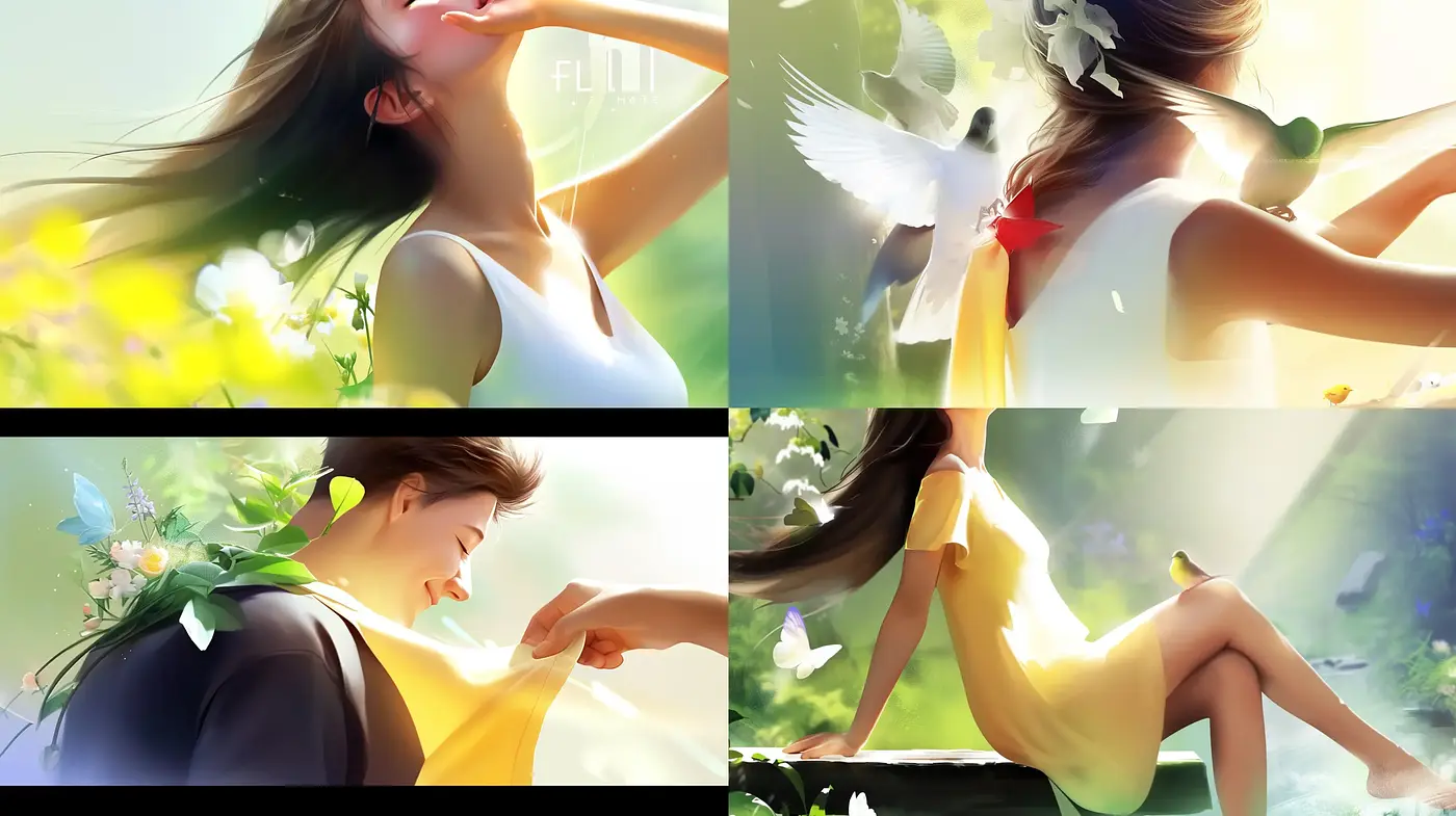 Ethereal Light and Nature-Inspired Digital Paintings - Midjourney sref style