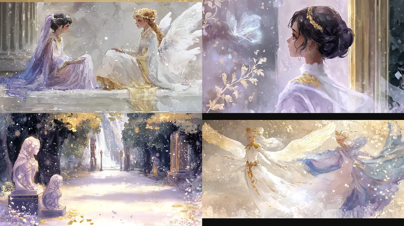 Ethereal Dreamscape: A Brush with Enchantment - Midjourney sref style