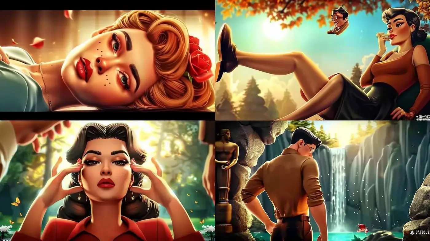 Stylized Illustrations with a Playful, Dreamlike Quality - Midjourney sref style