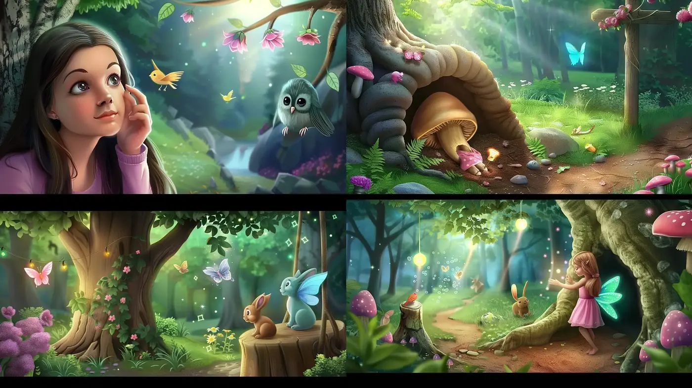 Enchanted Forest Whimsy: A Consistent Dive into a Magical Woodland - Midjourney sref style