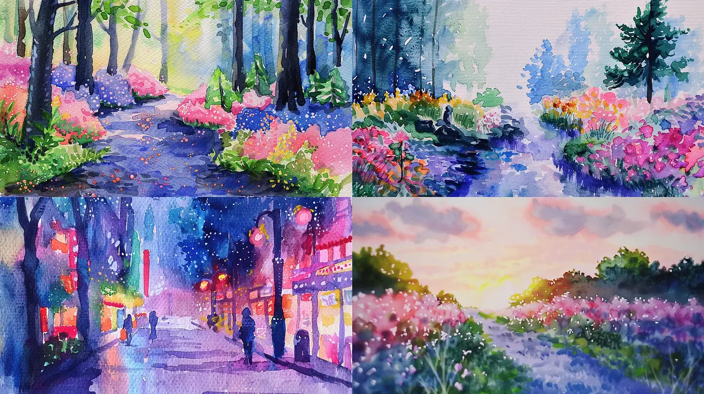 Enchanted Impressionist Dreamscapes with a Pastel Twilight Glow - Midjourney sref style