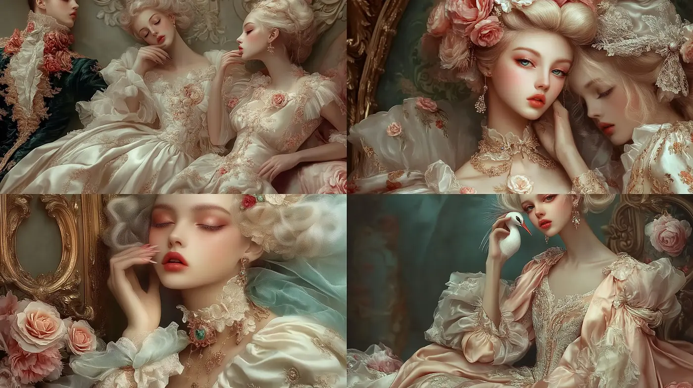 Baroque Redux: A Digital Homage to Opulent Elegance - Midjourney sref style