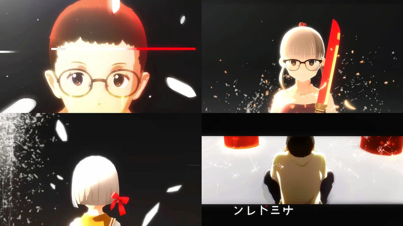 Ethereal Glow and Contrasting Shadows: A Synthesis of Luminous Anime Aesthetics and Suspenseful Noir - Midjourney sref style