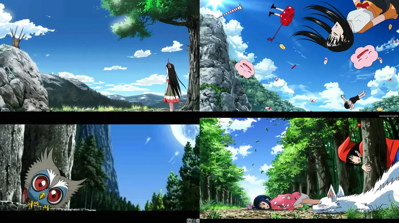 Enchanting Anime Landscape Harmony with Surreal Overtones - Midjourney sref style