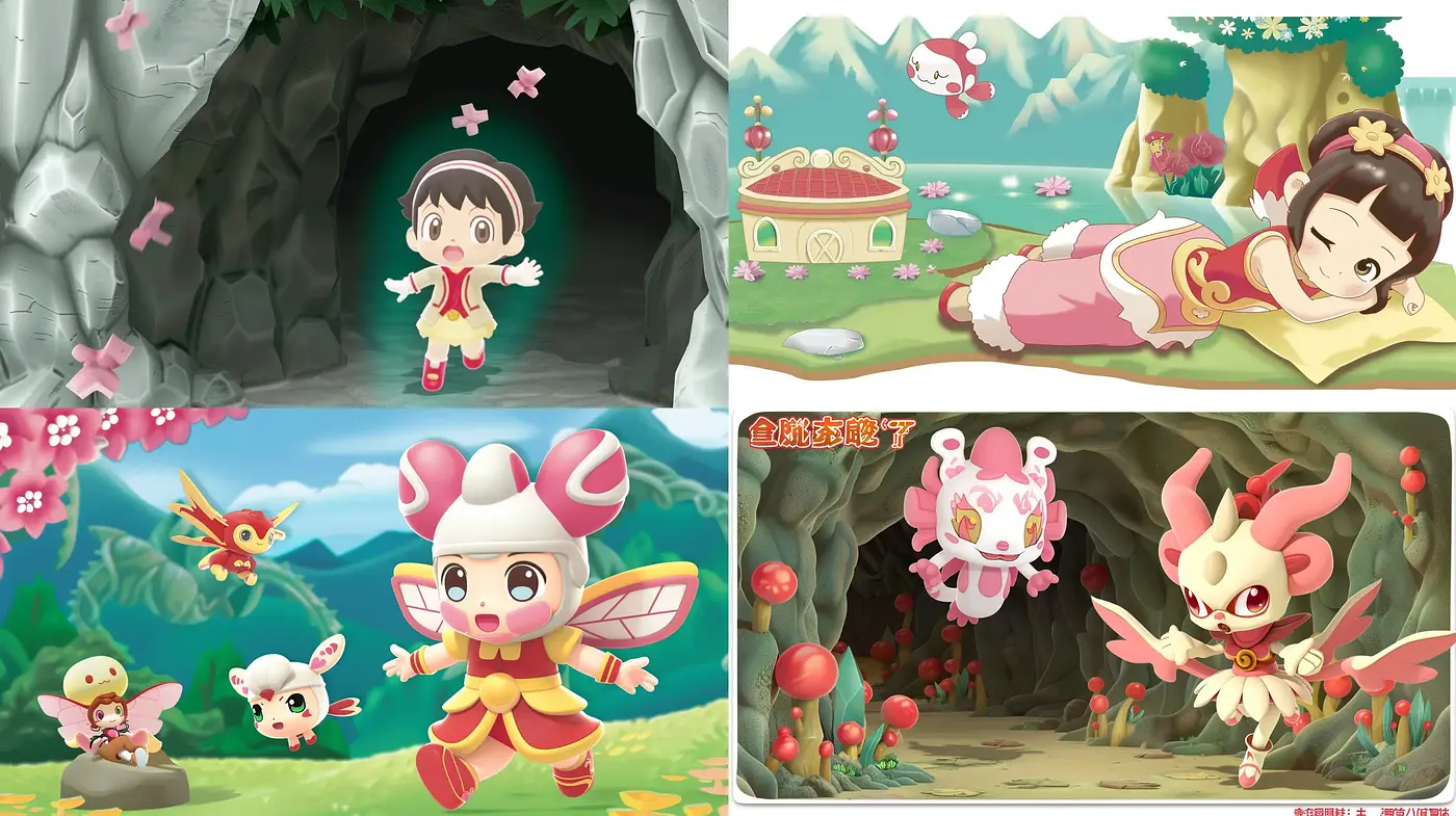 Enchanted Whimsy: A Journey Through Pastel Dreamscapes in Playful Anime Style - Midjourney sref style