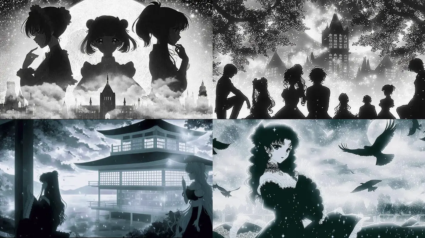 Mysterious and Ethereal Aesthetic with Silhouette Overtones - Midjourney sref style