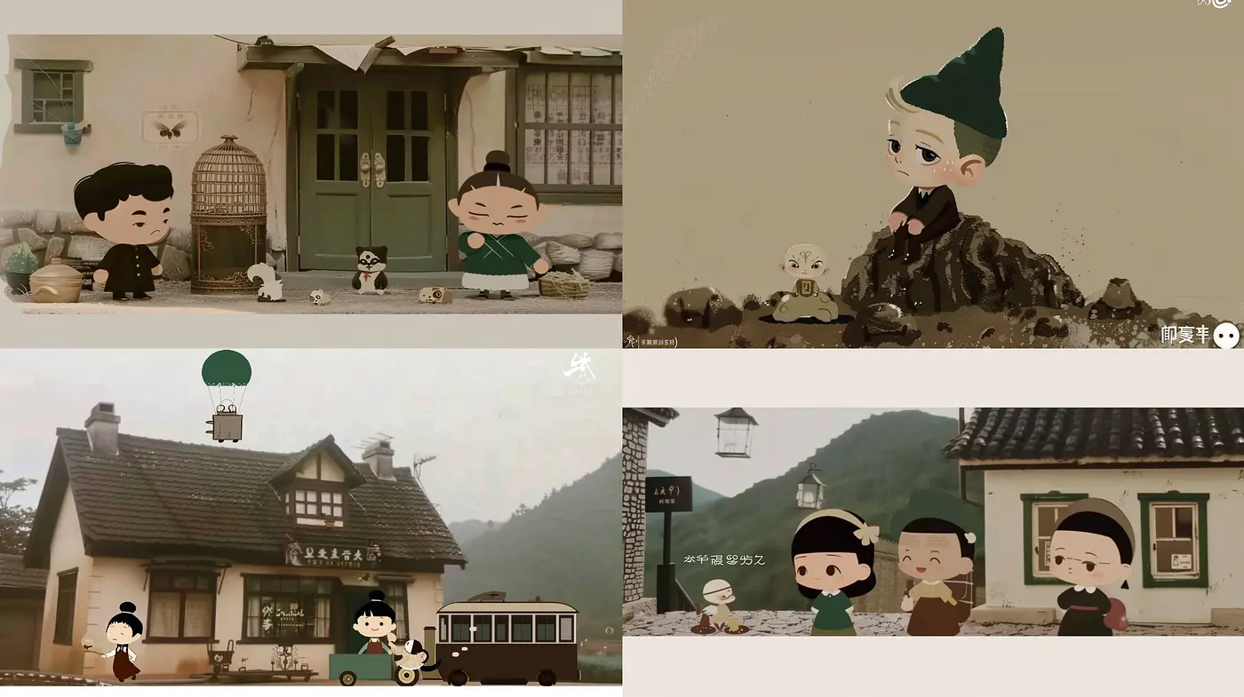 Timeless Sepia-Toned Storybook Illustrations - Midjourney sref style