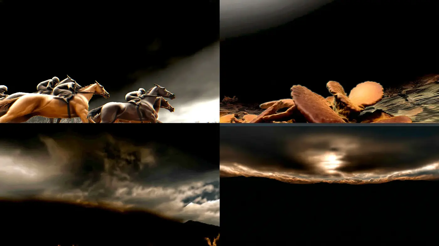 Dramatic and Ethereal Landscape Artistry with Nature Elements - Midjourney sref style