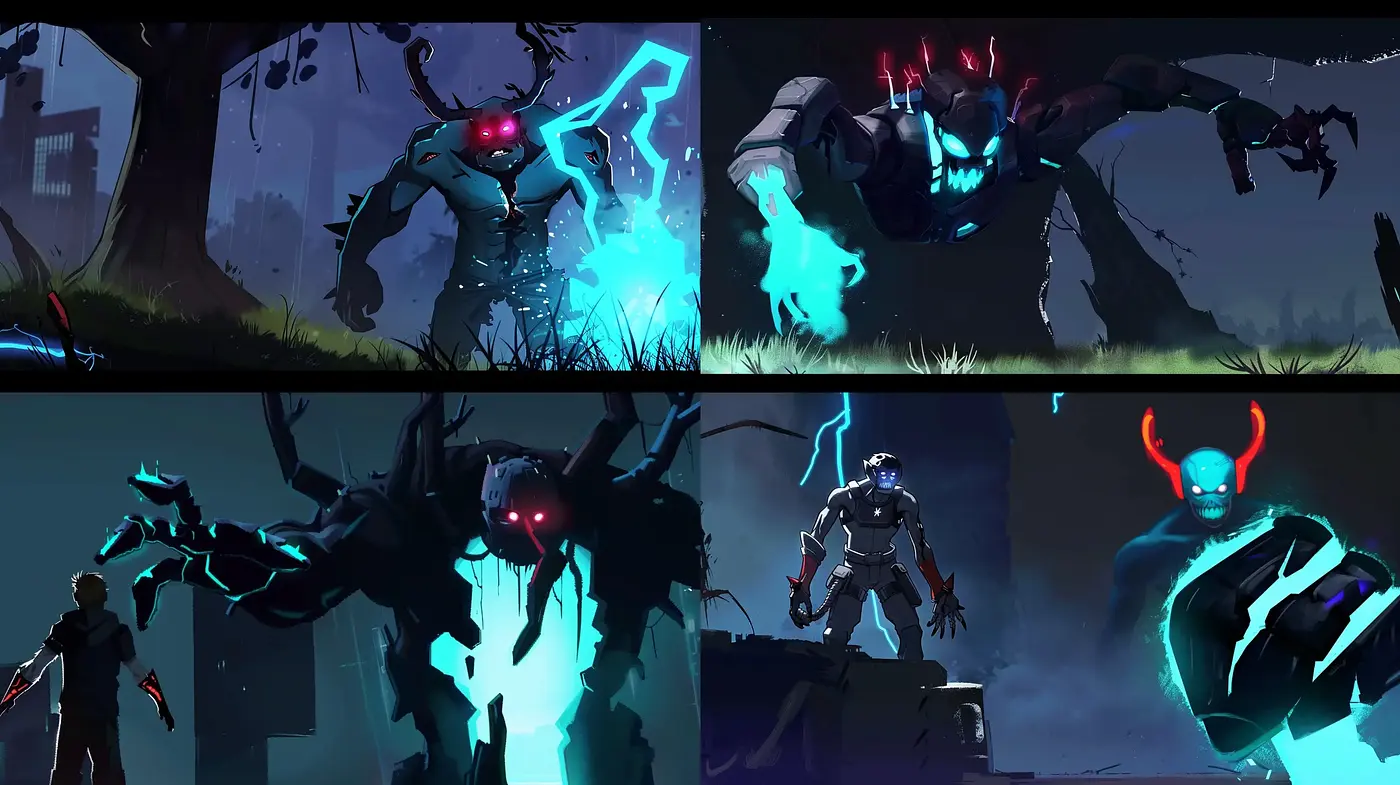 Futuristic Noir Mecha Sapiens - Midjourney sref style