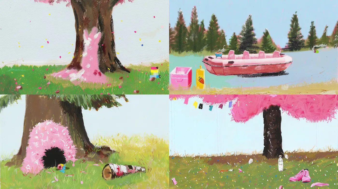 Whimsical Pastoral Scenes with Surreal Overtones - Midjourney sref style