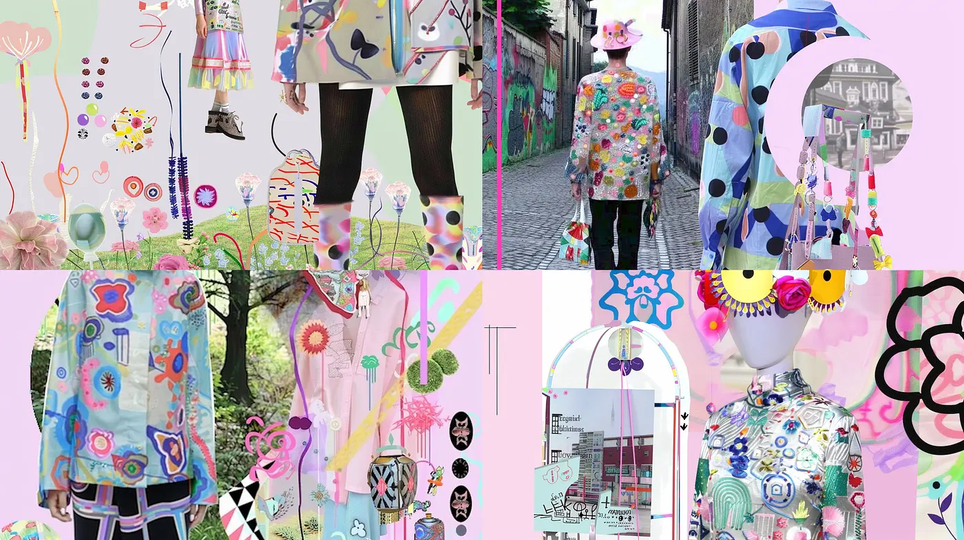 Eclectic Fusion of Pastel Pop Art and Graffiti - Midjourney sref style