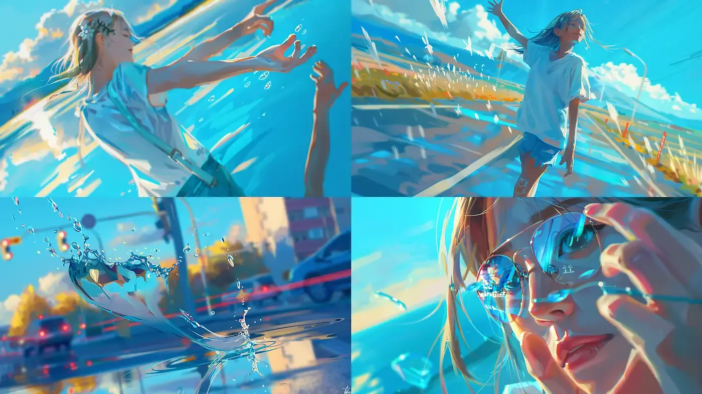 Playful and Luminous Summer Vibes with a Touch of Impressionism - Midjourney sref style