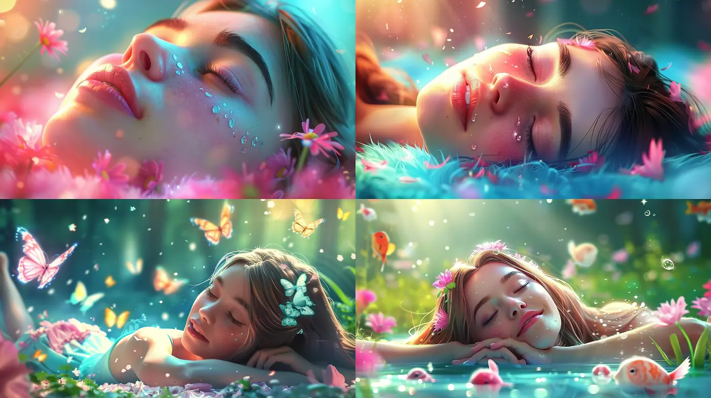 Dreamlike Ethereal Glow: A Consistent Artistic Voyage through Luminous Hues and Soft Textures - Midjourney sref style