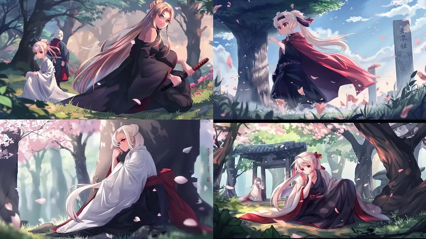Enchanting Anime-Inspired Harmony with Nature and Emotion - Midjourney sref style