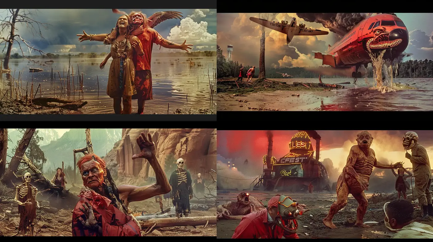 Dystopian Visions with a Surreal Steampunk Influence - Midjourney sref style