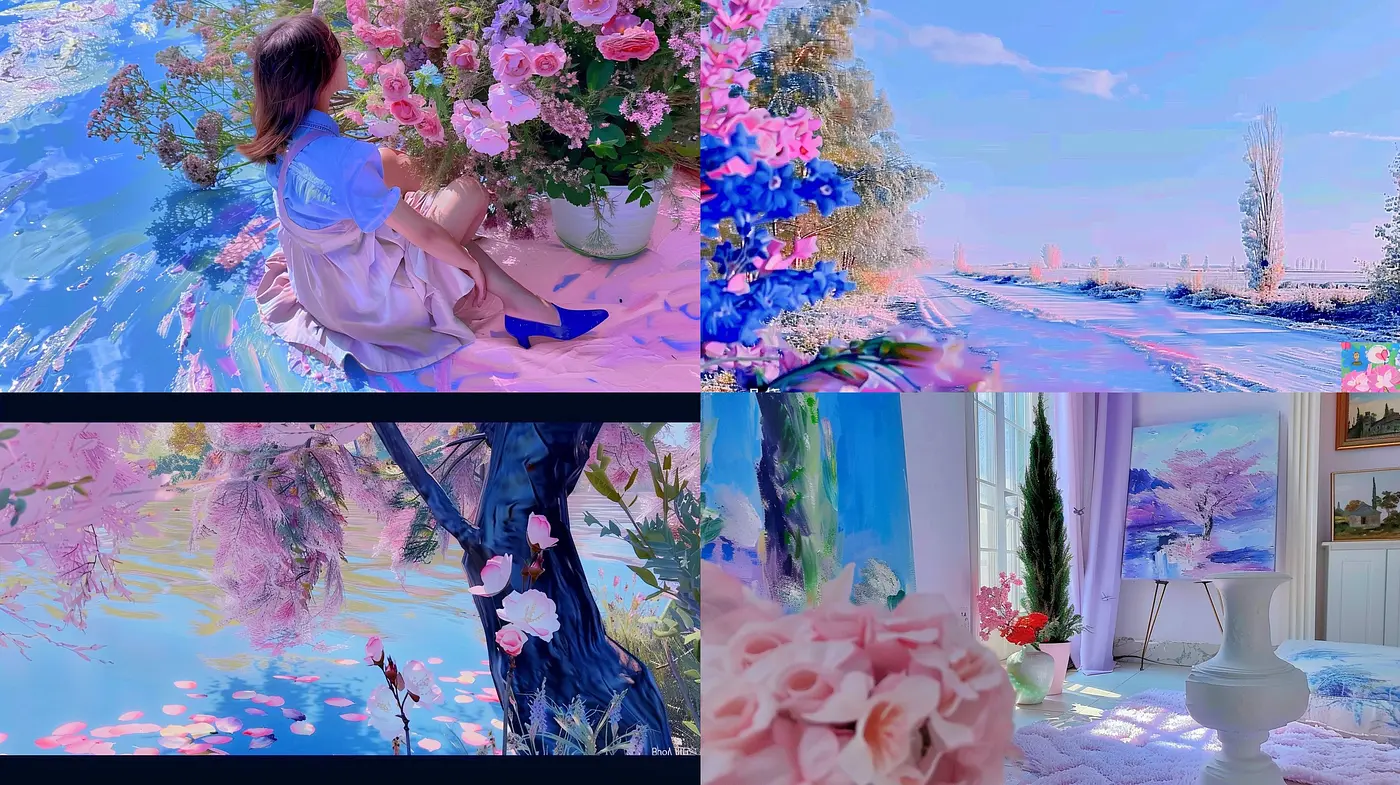 Ethereal Pastel Dreamscape: A Melange of Impressionist Serenity and Surreal Whimsy - Midjourney sref style