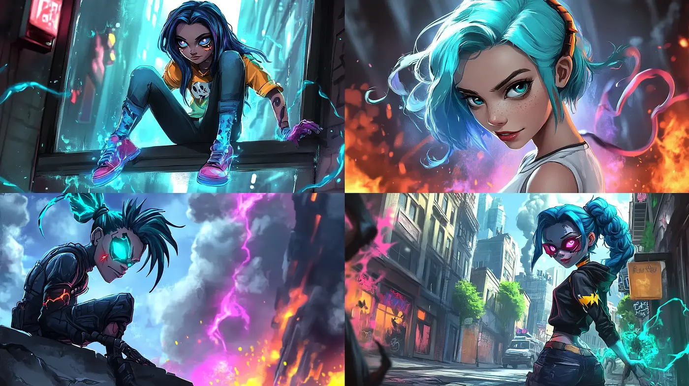 Neon Cyber Dreamscape: A Vivid Synthesis of Cyberpunk Aesthetics - Midjourney sref style