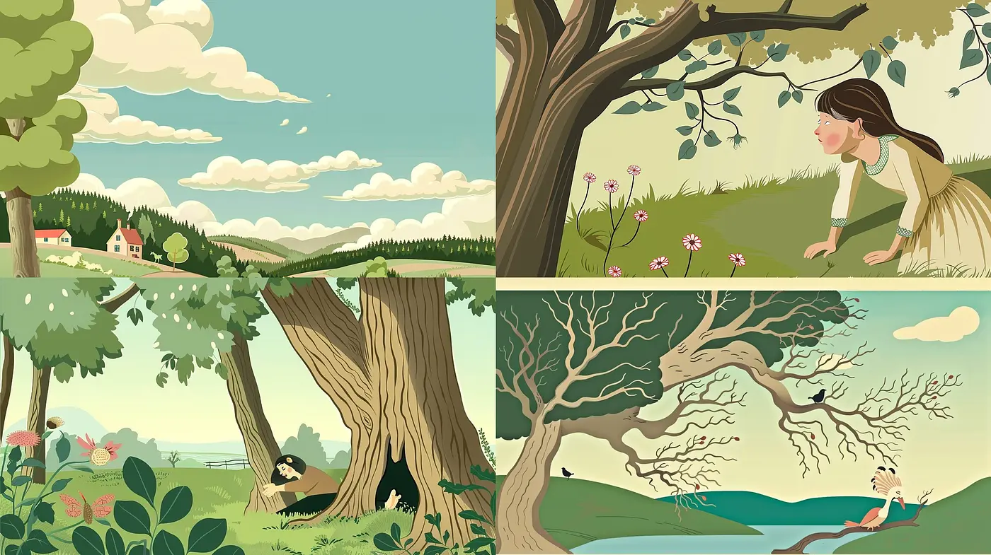 Timeless Serenity in Earth Tones: A Fusion of Classic Realism and Contemporary Illustration - Midjourney sref style