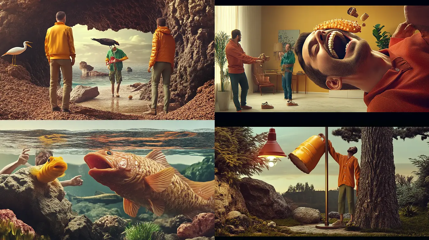 Surreal Dreamscapes with an Earthy Retro Tinge - Midjourney sref style
