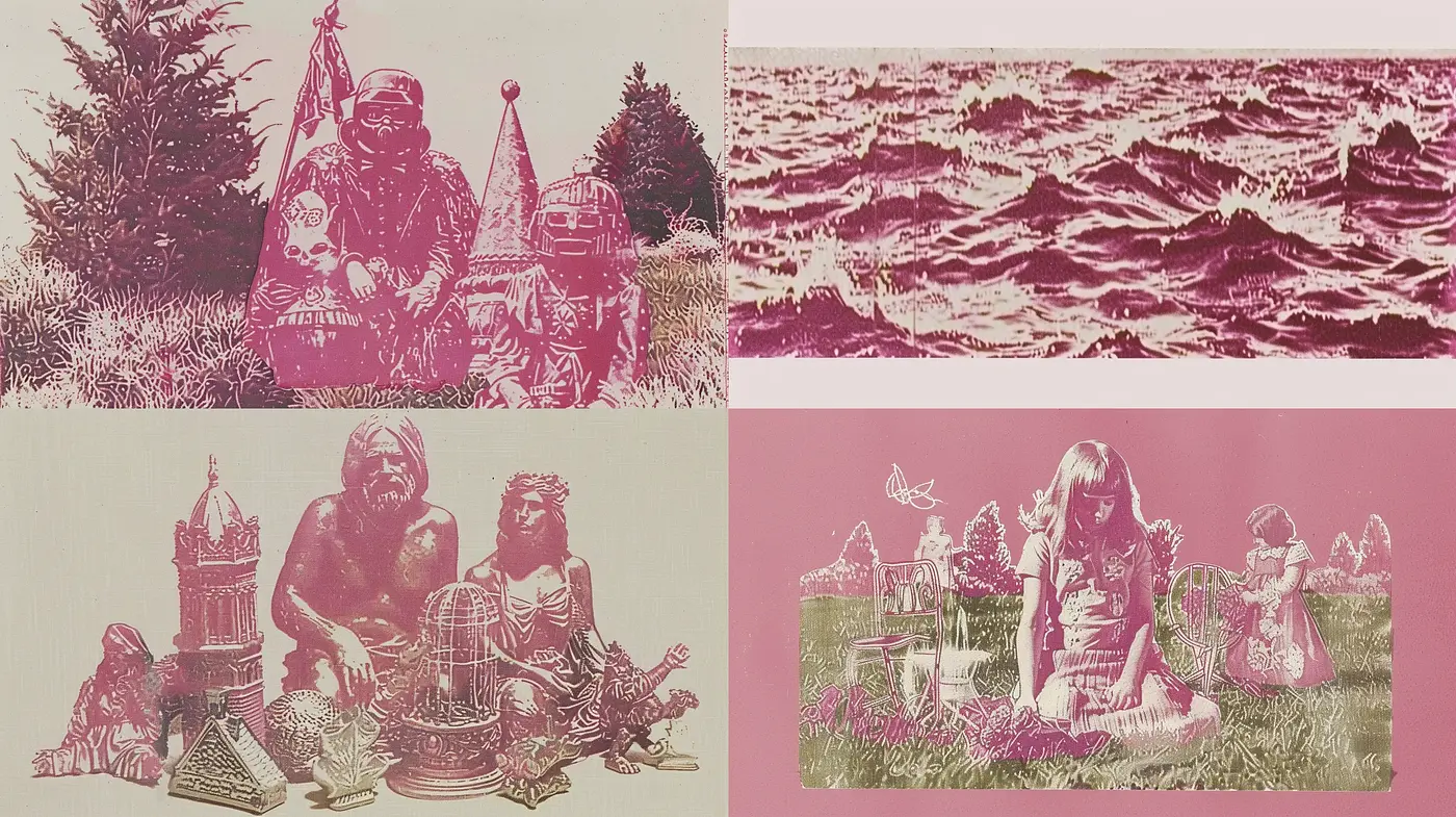 Ethereal Sepia Dreamscape: A Consistent Study in Monochrome Hues and Textured Impressions - Midjourney sref style