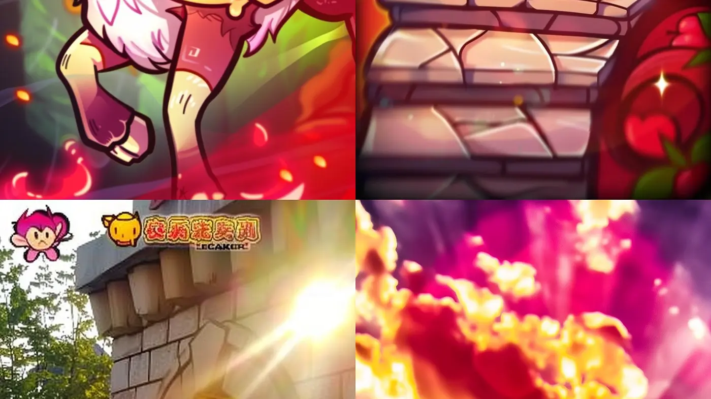 Vibrant Dreamlike Symphony in Red and Gold Tones - Midjourney sref style