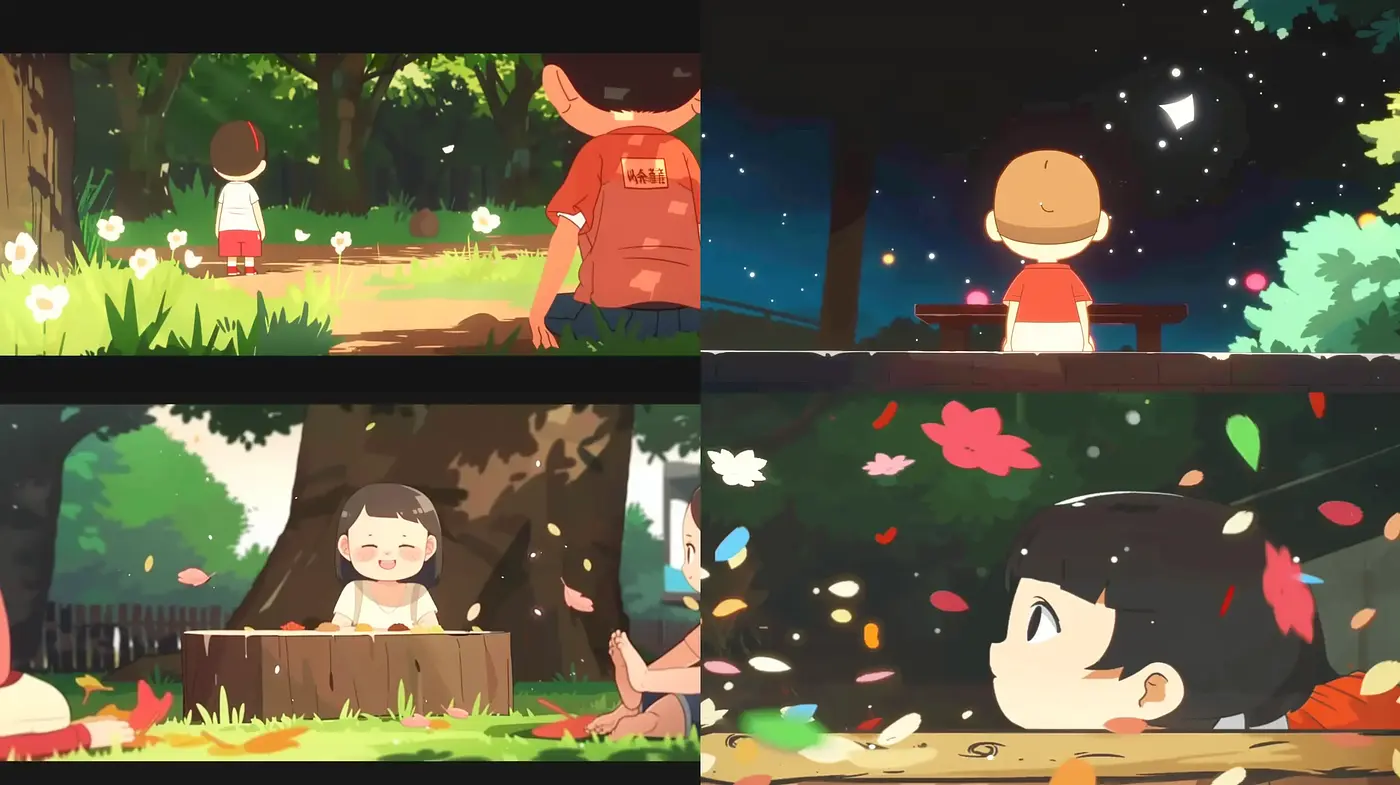 Serene and Whimsical Anime-Inspired Vignettes - Midjourney sref style