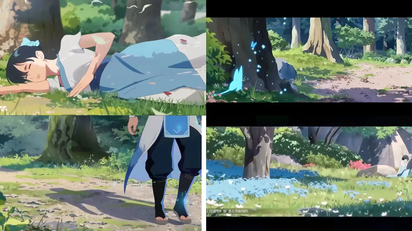 Enchanting Anime Forest Dreamscapes - Midjourney sref style