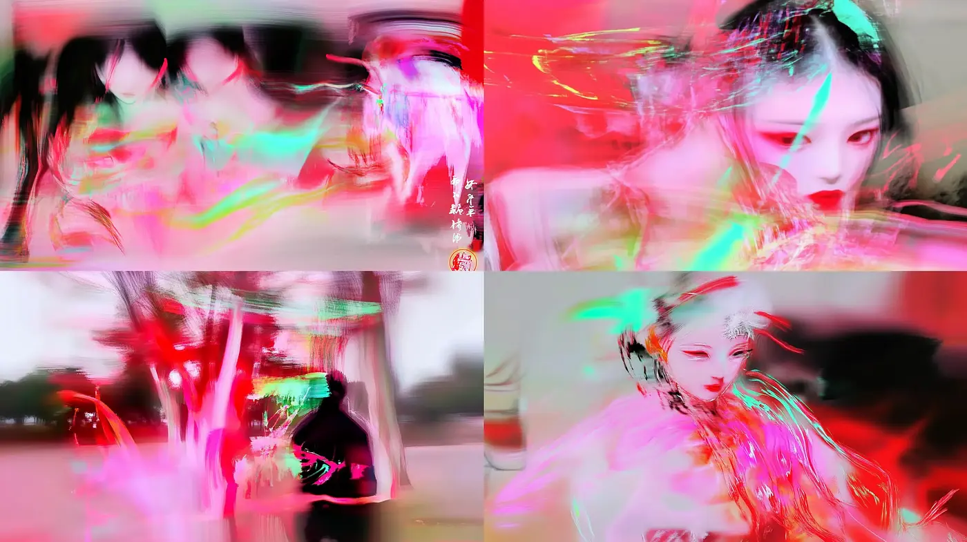Ethereal Chromatic Abstraction in Digital Art - Midjourney sref style
