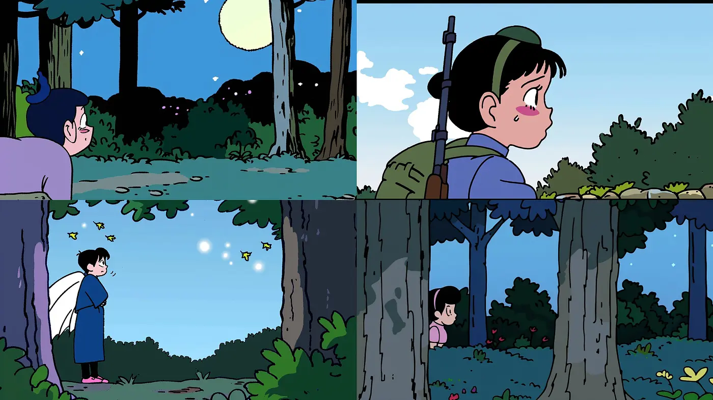 Enchanted Twilight Serenity: A Stylized Homage to Studio Ghibli's Harmonious Anime Elegance - Midjourney sref style