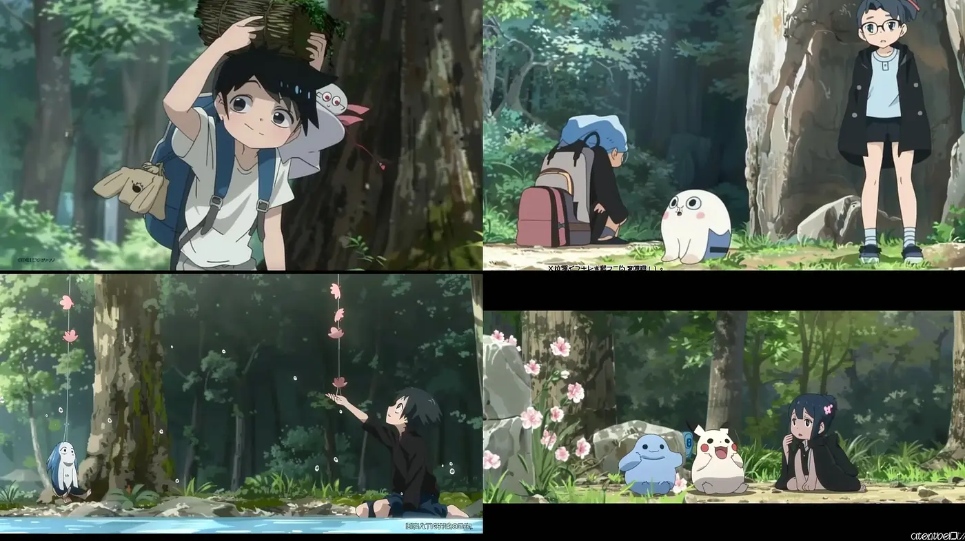 Serenely Enchanted Forest Anime Aesthetic - Midjourney sref style