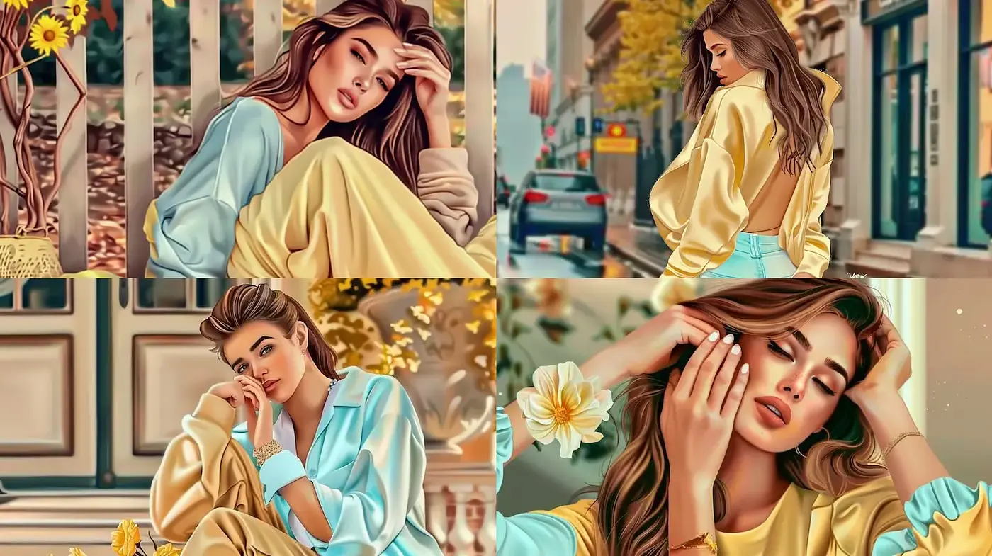 Elegant and Soft Artistry with a Contemporary Flair - Midjourney sref style