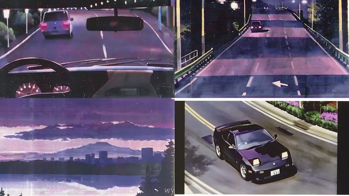 Dynamic Urban Landscapes with Retro Aesthetic and Cinematic Touches - Midjourney sref style