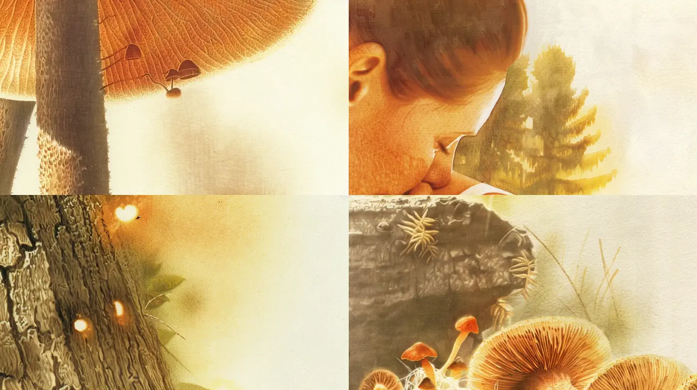 Warm Tonal Harmony in Rustic Illustrative Imagery - Midjourney sref style