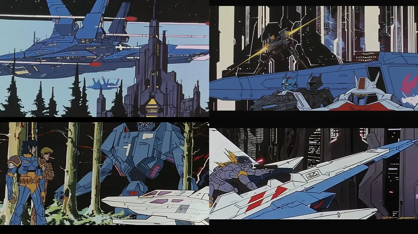Futuristic Retro Sci-Fi Panorama - Midjourney sref style