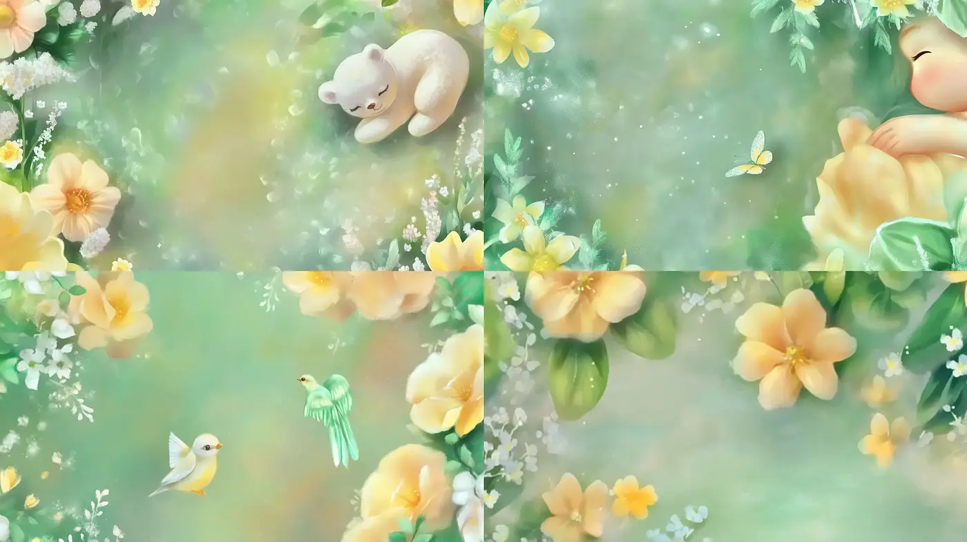 Whimsical Garden Dreamscape with Pastel Floral Hues - Midjourney sref style