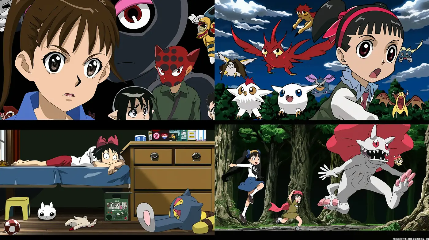 Dynamic Anime-Inspired Adventure Mood Illustrations - Midjourney sref style