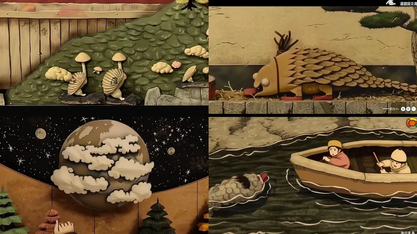 Whimsical and Textured World with Folk Influences - Midjourney sref style