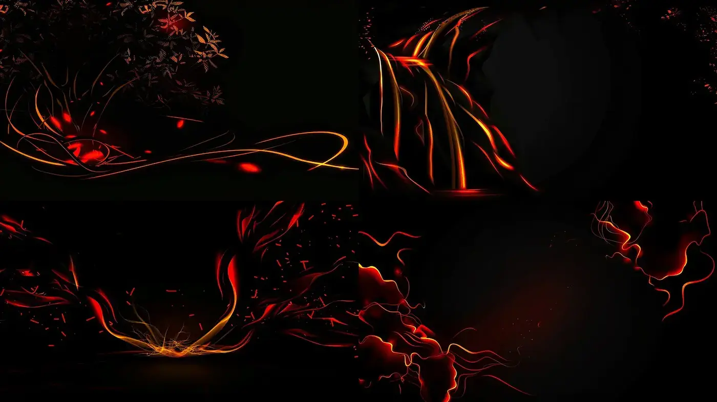 Dynamic Flowing Abstract Energy with a Mystical Essence - Midjourney sref style