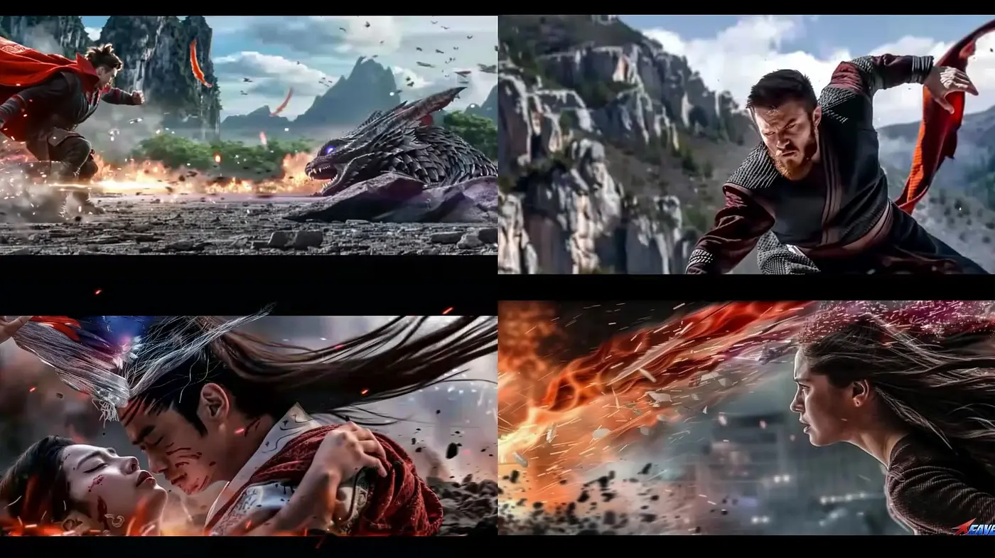 Epic Cinematic Fantasy Saga Imagery - Midjourney sref style